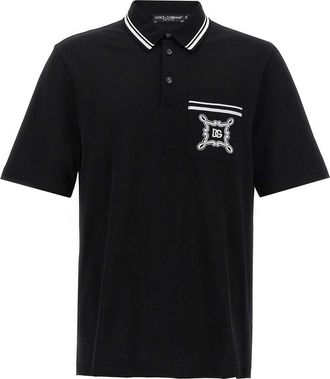Dolce & Gabbana Logo Embroidery Polo Shirt