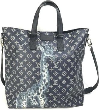 Louis Vuitton Tweedehands Canvas Louis Vuitton tassen - Heren - Vintage Shopper - Blauw - ONE Size - Vintage