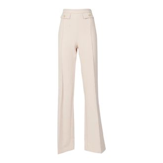 Elisabetta Franchi Pantalone - female - Elisabetta Franchi - Wide Trousers - White - L - Trousers