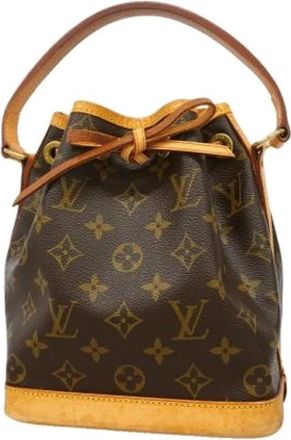 Louis Vuitton Pre-owned Canvas Bucket Bag - Dames - Vintage Tas - Bruin - ONE Size - Vintage