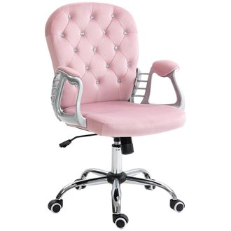 Vinsetto Silla de escritorio 59.5x60.5x103 cm rosa