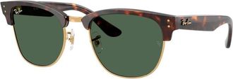 Ray-Ban Clubmaster Reverse Zonnebrillen - unisex - Zonnebrillen - Bruin - 54 MM - Nylon - Accessoires