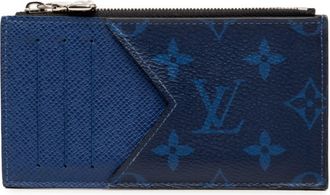 Louis Vuitton Blue Pvc Leather Coin Purse/Coin Case (Pre-Owned)