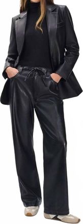 Rag & Bone Phoebe Faux Leather Pant In Black