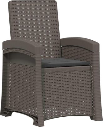 vidaXL Sill&oacute;n De Jard&iacute;n Reclinable Imitaci&oacute;n Rat&aacute;n Pp Vidaxl