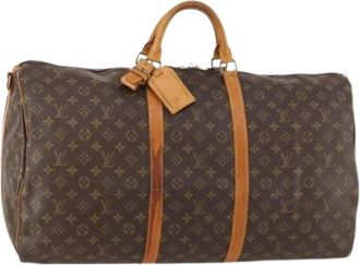 Louis Vuitton Pre-owned Weekend Bags, female, Brown, Size: ONE SIZE Pre-owned Keepall Bandouliere 60