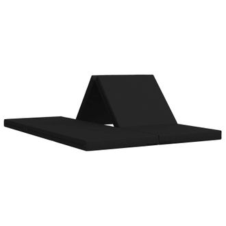 vidaXL Sof&aacute; Cama Plegable 140 X 67 X 45 Cm Negro Vidaxl