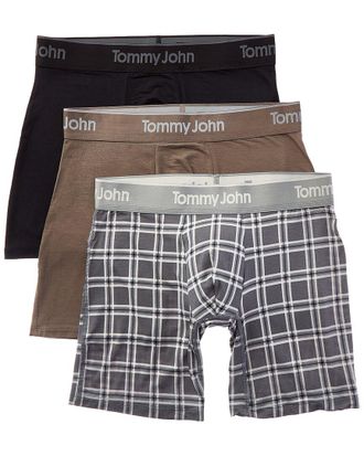 Tommy John Set Of 3 Ultra Soft Flex 6In Boxer Brief