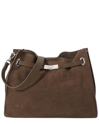 Tiffany & Fred Premium Suede & Leather Convertible Shoulder Bag