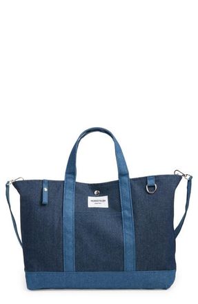 Nordstrom Large 125th Anniversary Structured Tote in Dark Denim Wash at Nordstrom