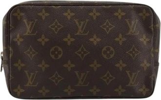 Louis Vuitton Pre-owned Clutches, female, Brown, Size: ONE SIZE Pre-owned Trousse toiletry pouch