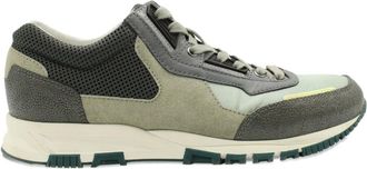 Lanvin panelled sneakers - men - Rubber/Suede/Mesh/Leather - 8 - Green