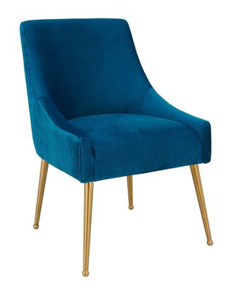 TOV Furniture Tov Furniture Beatrix Pleated Velvet Side Chair