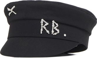 Ruslan Baginskiy Hats, female, Black, Size: L Black Wool Fedora Hat