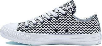 Converse (WMNS) Converse Chuck Taylor All Star Mission-V Low Top Black White Wave Pattern Black White 565367C