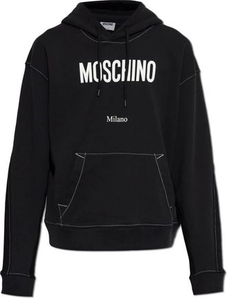 Moschino Hooded Sweatshirt - Heren - Hoodies - Zwart - XL - Katoen - Hoodies & sweatvesten