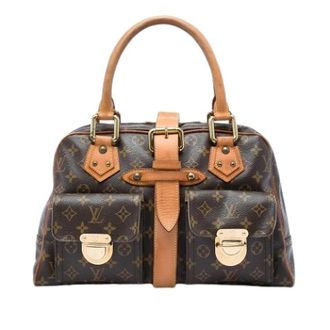 Louis Vuitton Pre-owned Manhattan GM - Dames - Pre-owned - Bruin - Maat: ONE Size Leer