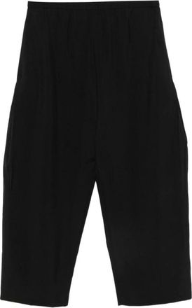 Khaite Broeken, Dames, Zwart, L, Wol, Roma Pant