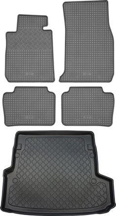 OEM Juego De Alfombrillas De Goma Para Coche Y Maletero Para Bmw Serie 3 F31 Touring Kombi (5 Puertas) De Diciembre De 2012 A Febrero De 2019