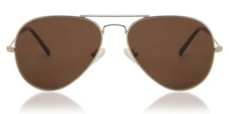 SmartBuy Collection Pilot Full Rim Metal Mens Prescription Sunglasses Gold Size 58 - SmartBuy Collection
