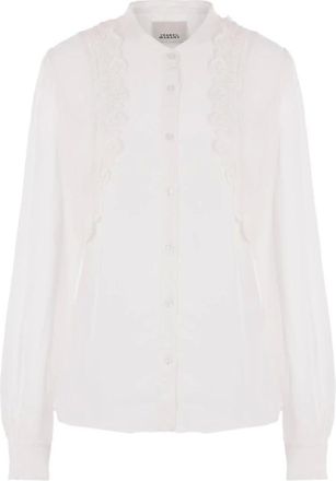 Isabel Marant Overhemden, Dames, Wit, XS, Blusa Filippa Blanca