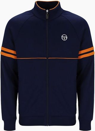 Sergio Tacchini Mens Sergio Tacchini Orion Track Top Jacket Maritime Blue/Orange Pepper - Navy - Size: 46/Regular