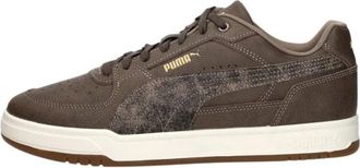 Puma Caven III Crafted Leather Sneakers - Heren - Fitnessschoenen - Bruin - 44 EU - Leer - Fitness