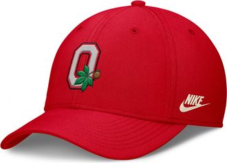 Nike Ohio State Legacy Rise Vintage Nike Mens Dri-FIT College Hat in Red | NC0365NOBV-SUH