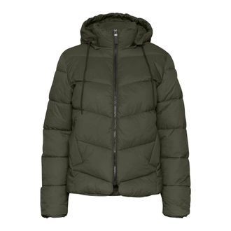 Kaffe Quilted Forest Night Jacket with Hood - female - Kaffe - Winter Jackets - Green - 3XL - Jackets