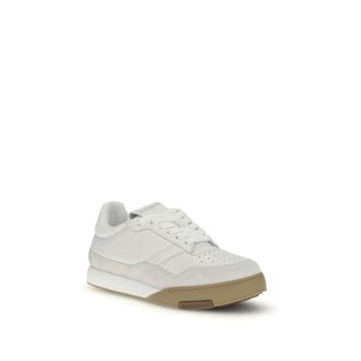 Givenchy Mens White Calf Leather Bos Taurus Chunky Sneakers