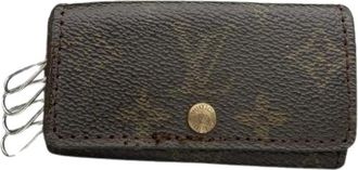 Louis Vuitton Pre-owned Accessories, female, Brown, Size: ONE SIZE Pre-owned Canvas Key Holder