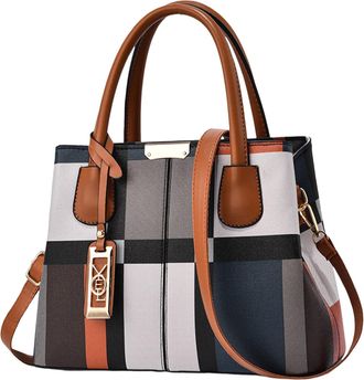 Generic Stylish Womens Messenger Bag Large Capacity European Design Casual Daily Use Shoulder Crossbody Purse For Travel Work And Outings (Yellow, One Size)