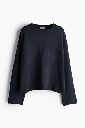 H&M Pullover mit Rollkanten - Schwarz