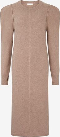Christophe Lemaire Midikleid aus Wolle mit Puff&auml;rmeln