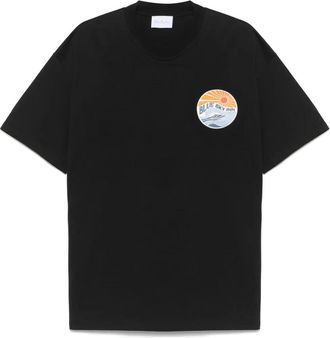 Blue Sky Inn T-shirt con applicazione Great Wave - Nero