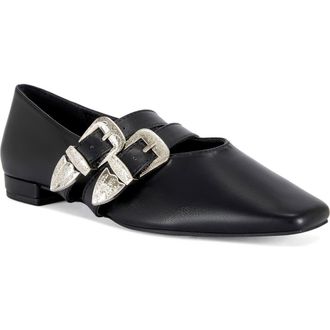 Azalea Wang Marius Flat in Black at Nordstrom, Size 8.5