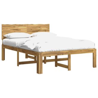 vidaXL Cama Doble Con Cabecero Rostock Blanco 120 X 190 Cm Vidaxl