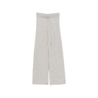 Ermanno Scervino Wide Trousers - female - Ermanno Scervino - Wide Trousers - Gray - 2XS - Trousers