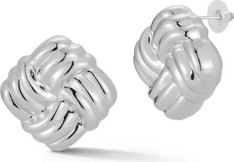 Glaze Jewelry Love Knot Stud Earrings in Silver at Nordstrom Rack