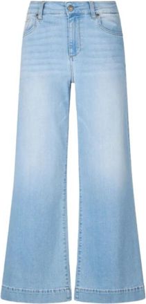 Liu Jo Flare Cropped Jeans - Dames - Loose Fit Jeans - Blauw - W29 - Denim - Jeans
