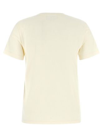 Maison Kitsun&eacute; Fox Head Embroidered T-shirt - Cream