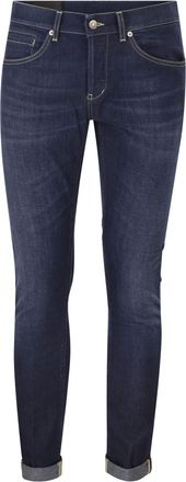 Dondup George skinny fit stretchdenimjeans met contrasterende stiksels