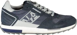 Napapijri Leren Sneaker - Heren - Sneakers - Blauw - 45 EU - Leer - Schoenen