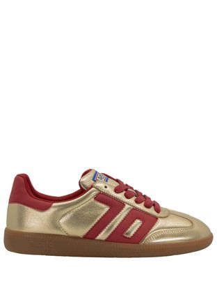 Back70 Womens Cloud Nm Sneakers In Gold Red