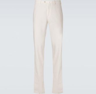 Loro Piana Carlo cotton-blend straight pants
