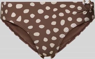 Barts Bikini-Slip im Allover-Look Modell Dauna in Mittelbraun, Gr&ouml;&szlig;e 36