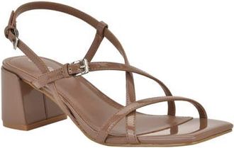 Calvin Klein Pandy Slingback Sandal in Light Brown Patent at Nordstrom, Size 11