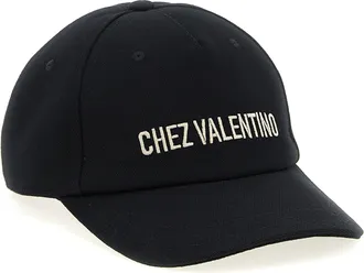 Valentino Garavani Logo-Embroidered Cotton Baseball Cap - Black