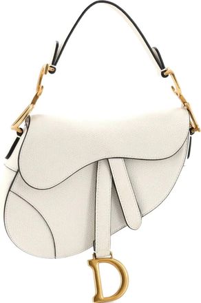 Dior Saddle Handbag Leather Mini shoulder bag - Bianco