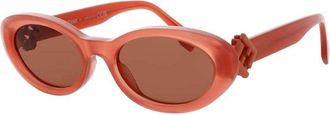 Fendi Ladies Multi-Color Rectangular Sunglasses FE40140U66S